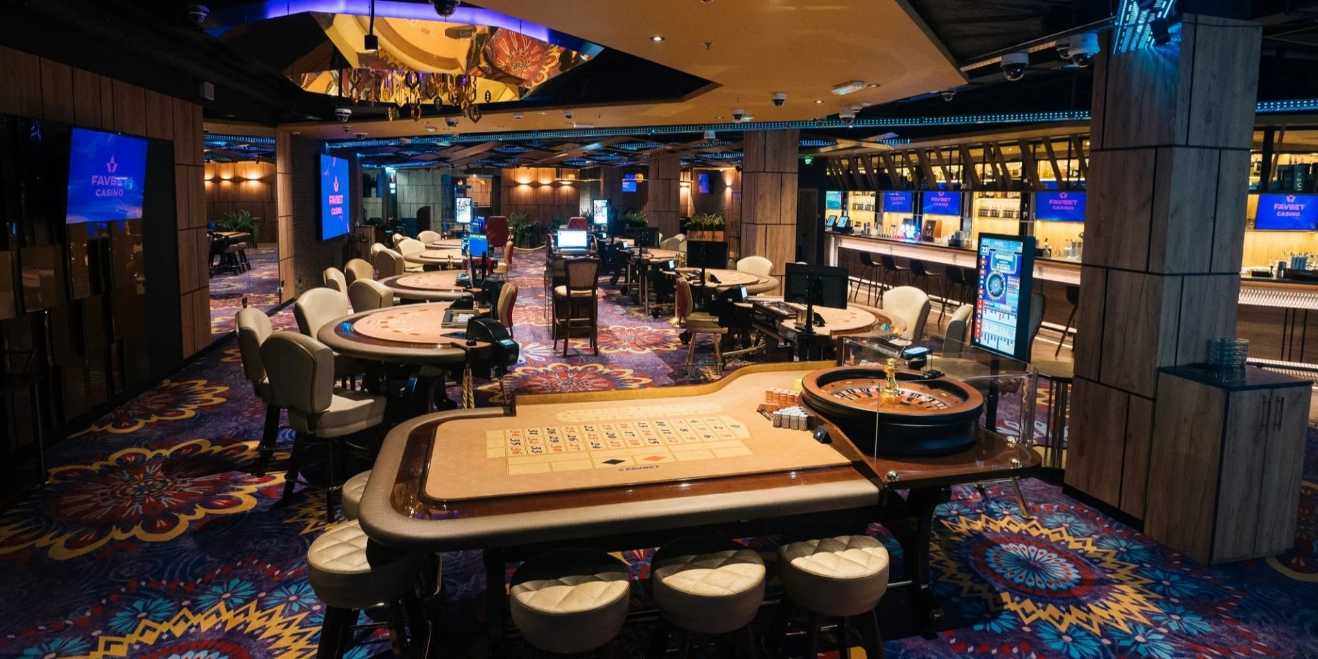 Casino-inspirert lounge